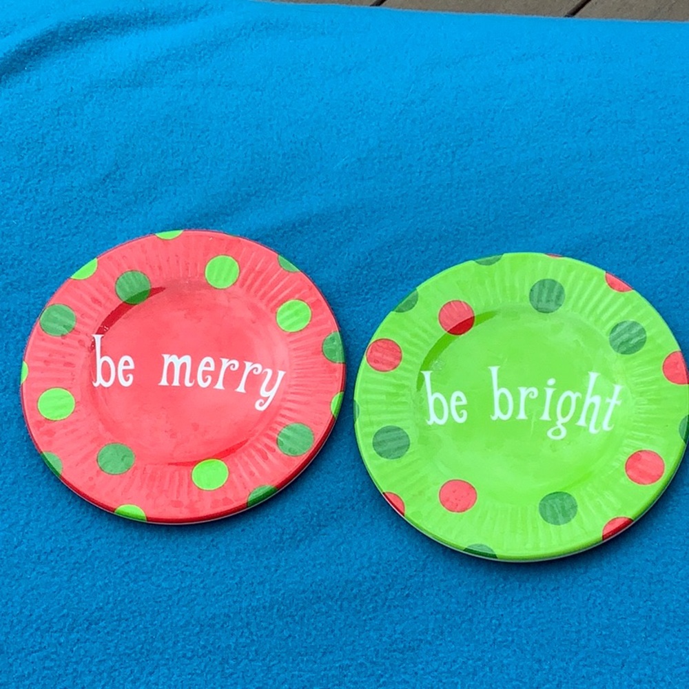 Set of 2 Mini Holiday Plates